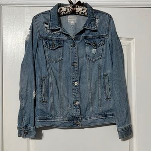 Nordstrom. Melrose and Market. Distressed Jean Jacket. Size XS.
